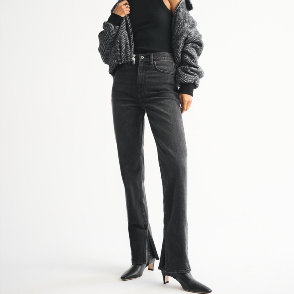 Abercrombie & Fitch Black 90s Straight Leg Jeans